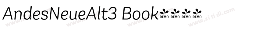AndesNeueAlt3 Book字体转换